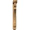 Ekena Millwork Olympic Arts and Crafts Smooth Bracket w/ Offset Brace, Western Red Cedar, 5 1/2"W x 38"D x 44"H BKT0604X38X44OLY03SWR - alternate 2